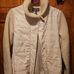 Ralph Lauten Women's Cream Sweater Jacket